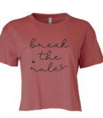 Break The Rules Cropped Tee