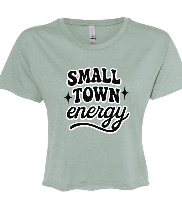 Small Town Energy Cropped Tee
